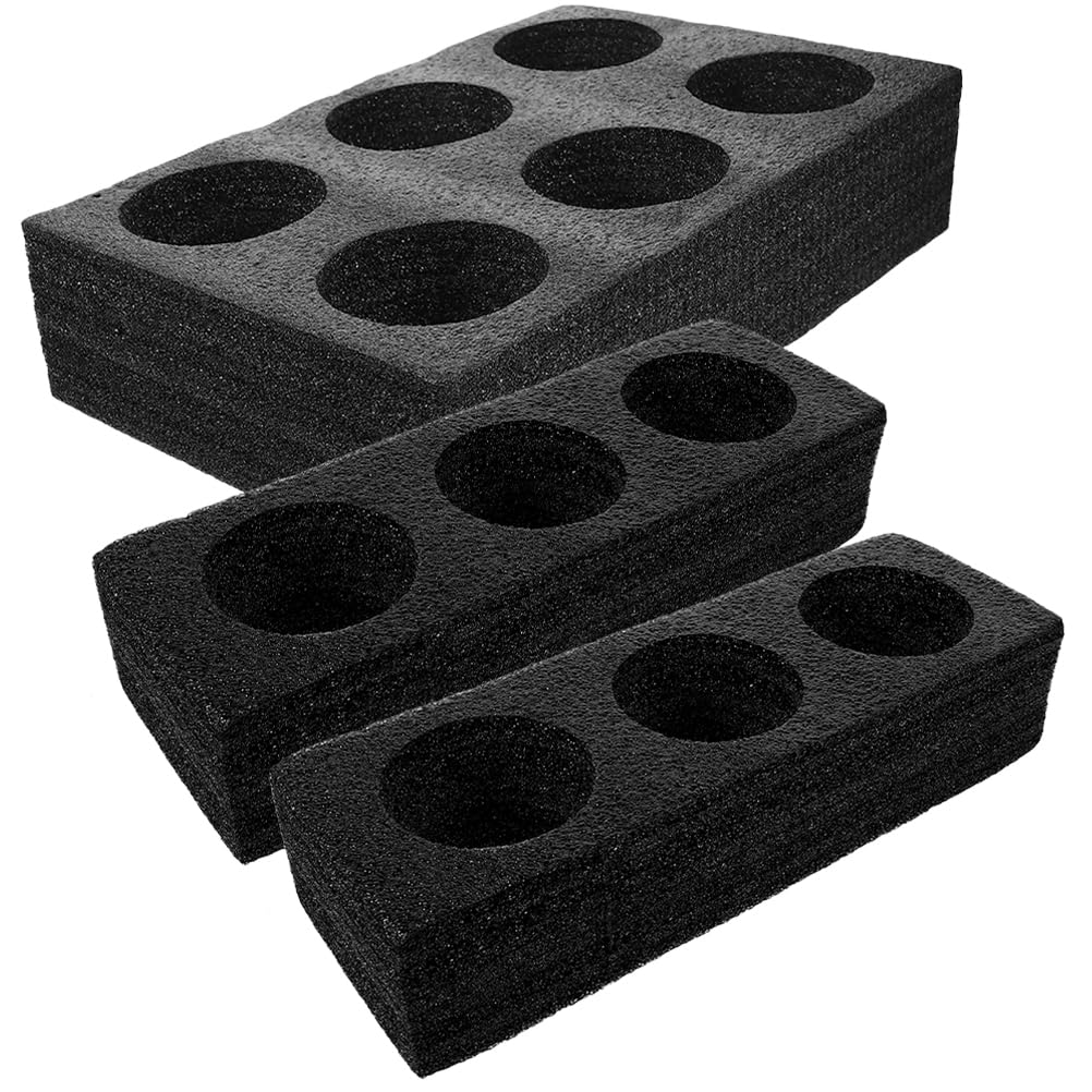 GANAZONO Porte-Gobelet En Mousse 3pcs 8 Plateau Porte-Gobelets Porte-Boissons Plateaux À Emporter Porte-Café Outil D'emballage De Boissons Pour Camping Restaurant Réfrigérateur Décor À La