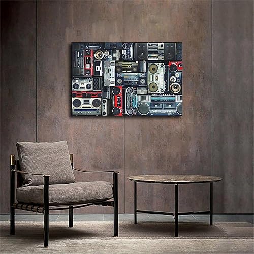 Miniatura 3 de E18 Retro 80s Radio Poster Canvas Print Poster, Canvas Wall Art Painting Print Suitable For Home Hallway Bedroom Living Room And Other Home Decor
