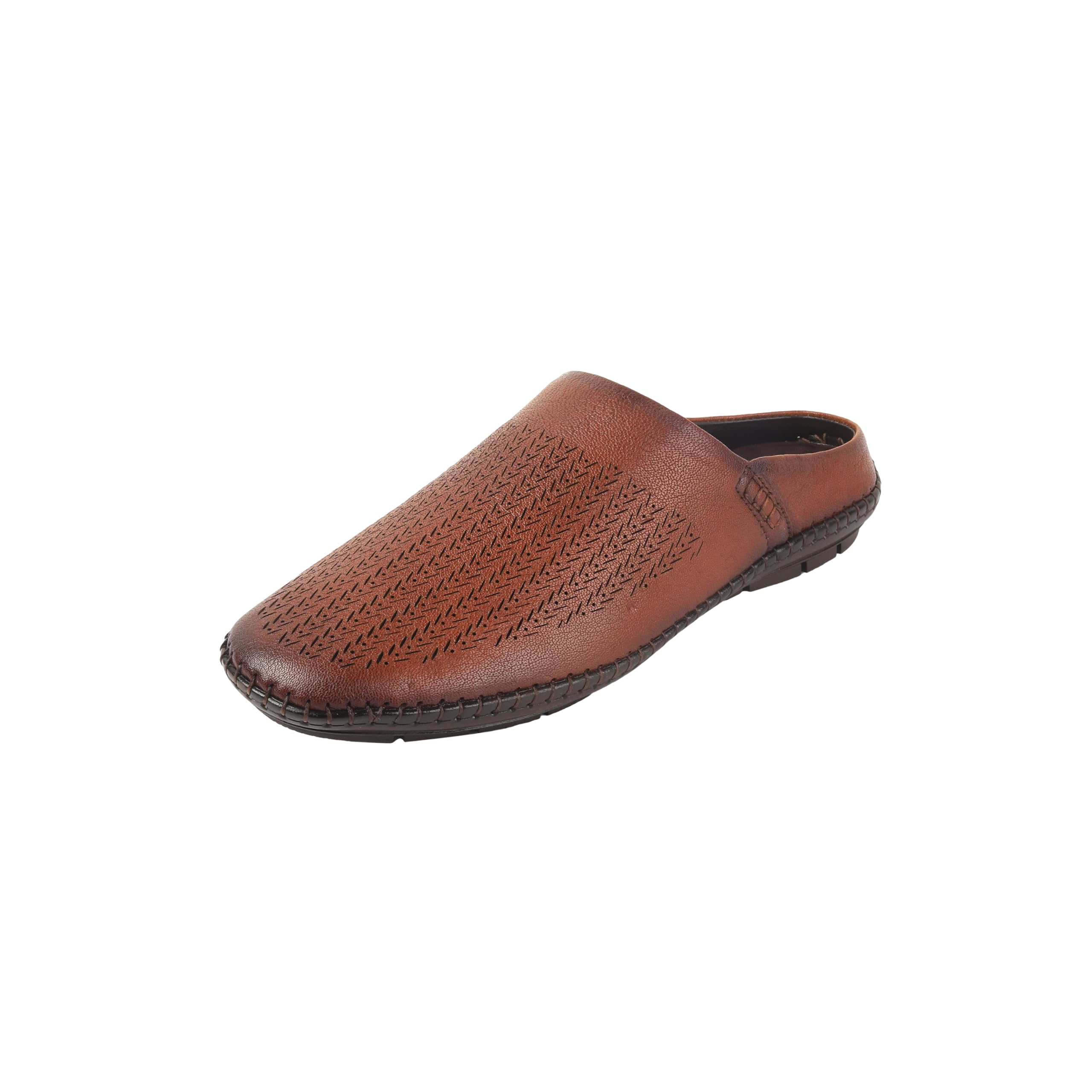 mochi Men's Tan Slip On Closure Casual - Clogs with Flat Sole UK/9 EU/43(18-1086)-picture-13