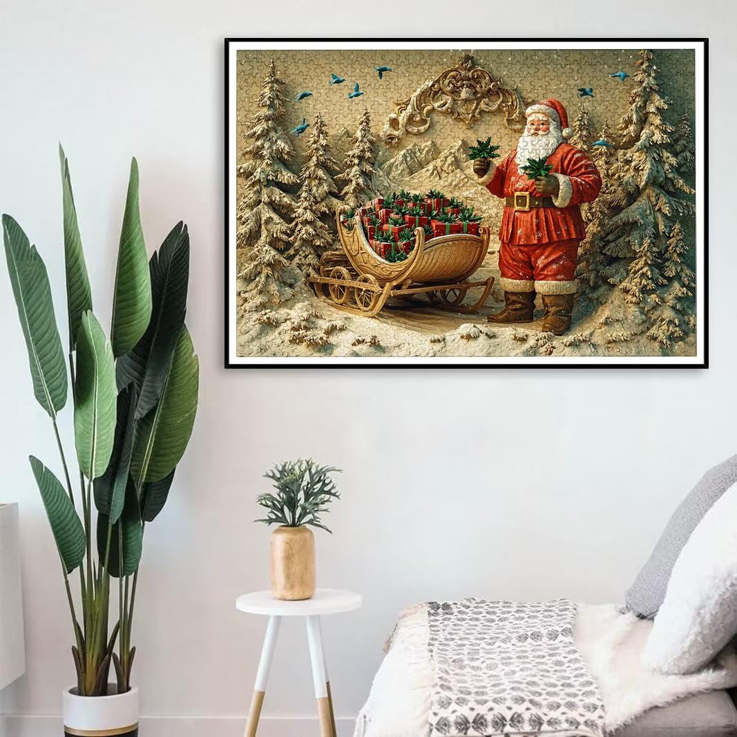 Puzzle Natale, Puzzle 2000 Pezzi Adulti per Decor, Regalo Donna/Uomo -8768
