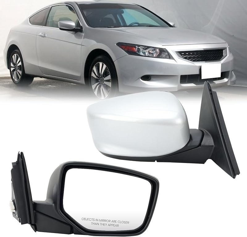 Retrovisor externo direito VANLOGY para Honda Accord 2008 a 2012 – Alabaster Silver Metallic, elétrico e aquecido, 5 pinos