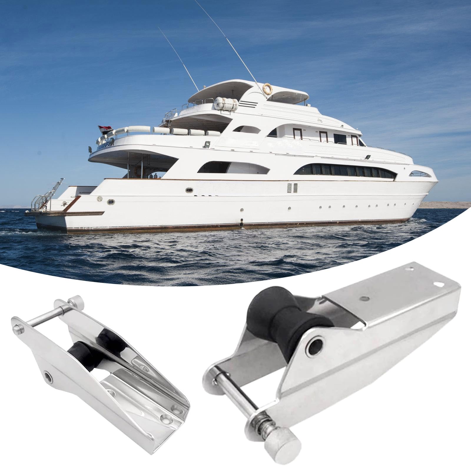 Staffa di supporto per rulli per barche con perno a sgancio rapido Supporto per rulli per attracco marino Accessori hardware Attrezzatura di aggancio sicuro