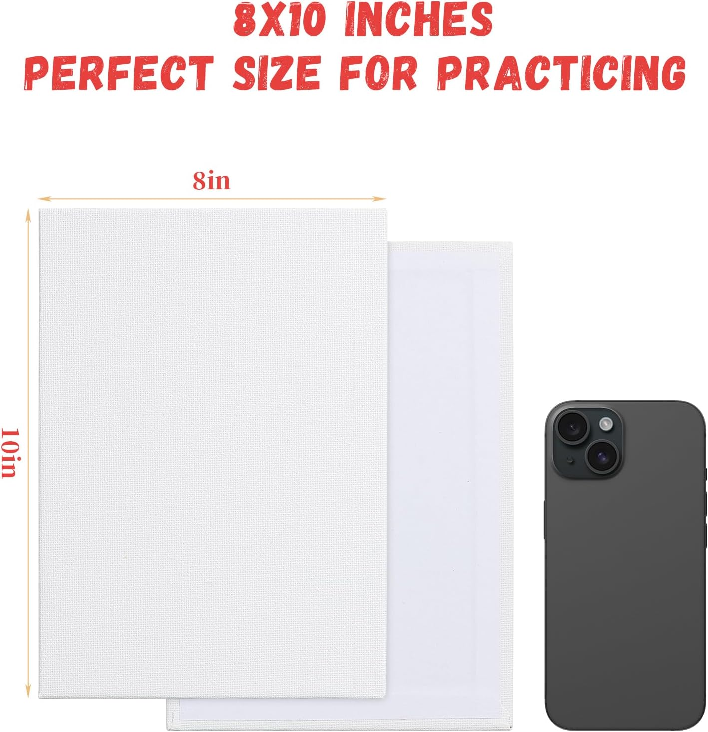 Versatile 52-Pack Blank Canvas Panels for Every Artist: Ideal for Acrylic and Oil Painting