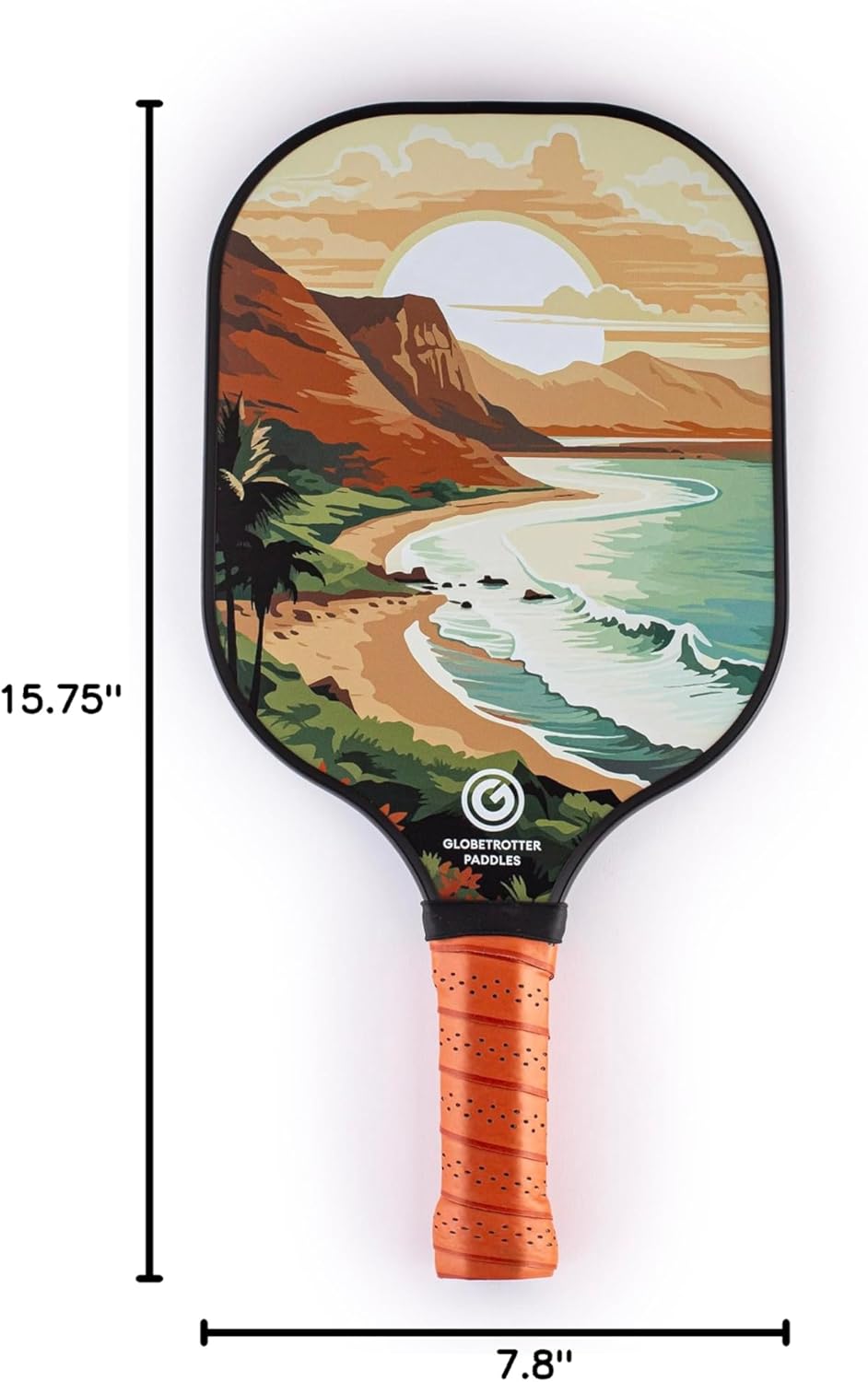 Globetrotter Pickleball Paddles, Max Control with Honeycomb Core and Carbon Fiber Face, USAPA Approved
