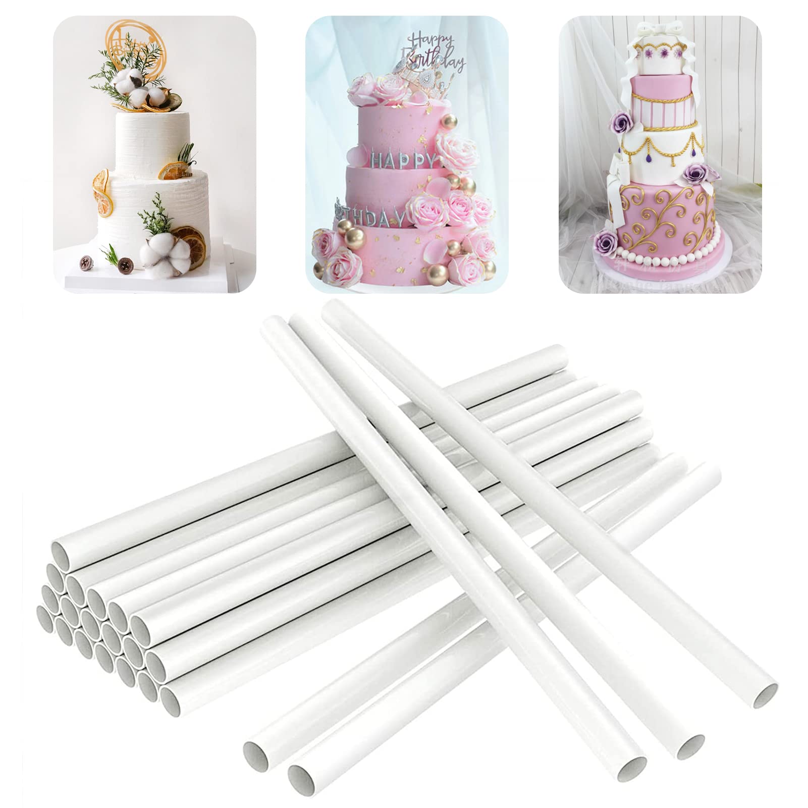 Lot De 20 Chevilles Rondes En Bois De 1,9 X 30,5 C Pour Travaux