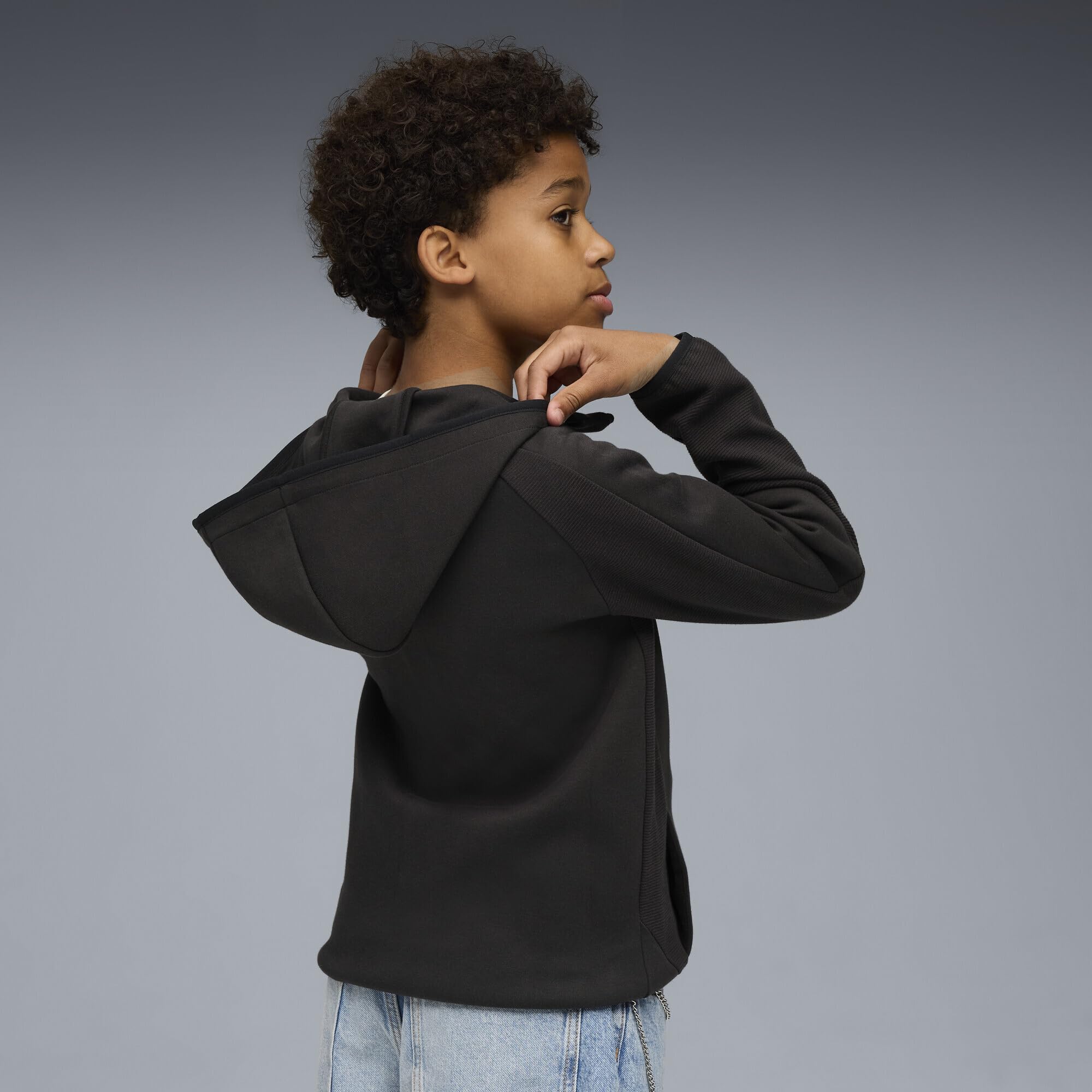 Puma Jungen Evostripe Full-Zip Hoodie Dk B Sweatjacken (1er Pack)