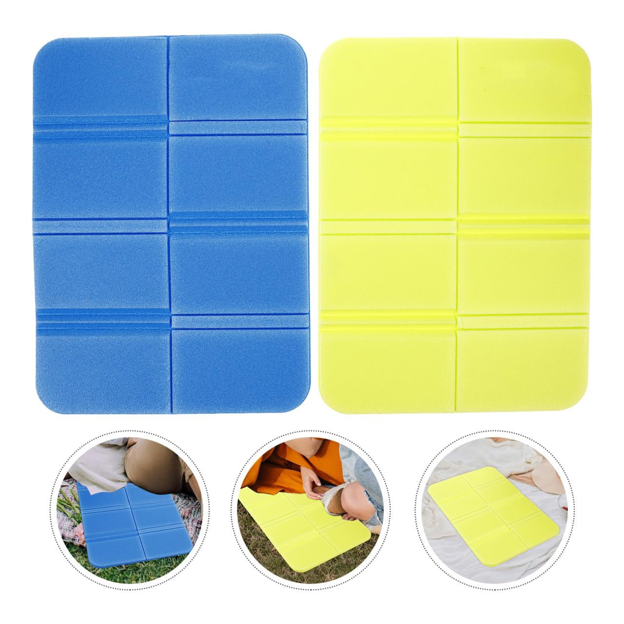 GANAZONO 8pcs Foldable Foam Cushion Folding Mat Camp Seat Cushion Camping Cushion Picnic Mat Camping Mat Waterproof Cushion Xpe Cushion Picnic Blanket Cushion for Picnic