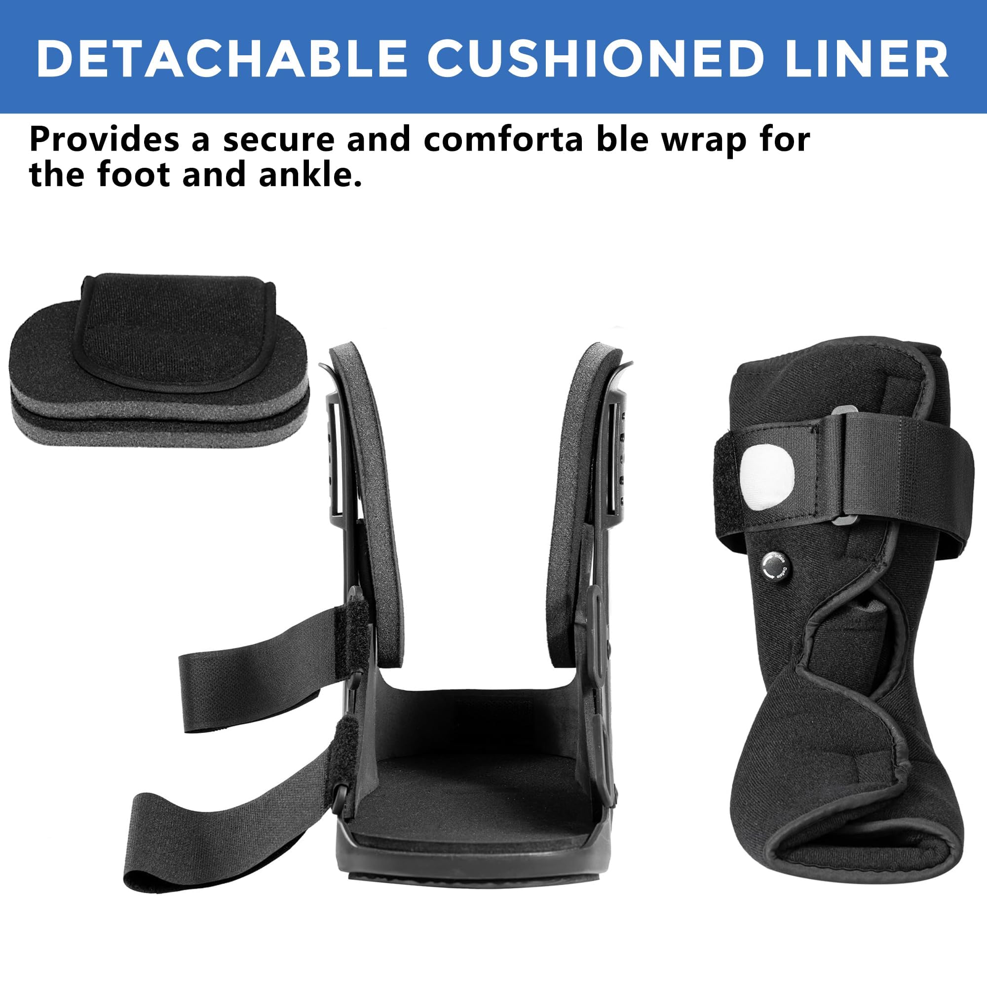 Air Walking Boot – Kurze CAM Walker Orthese | Medizinische Fußstütze, Für Frakturen, Verstauchungen & Gelenkverletzungen, Für linken oder rechten Fuß geeignet