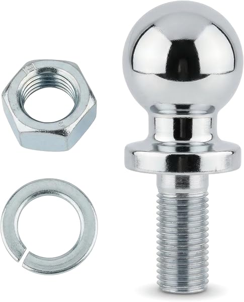 Boule d'Attelage de Remorque 50 mm M25 avec Vis pour Remorque jusqu'à 3,5 T, Voiture, Camionnette - 1