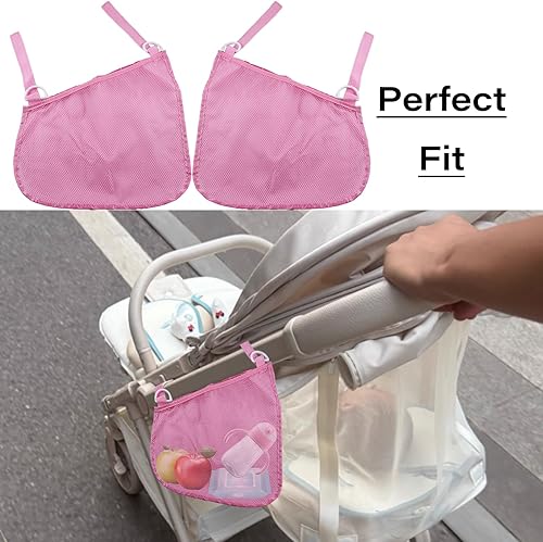 Miniatura 6 de 2 redes de carga para cochecito, organizador universal para cochecito, bolsa de fijación para almacenamiento, correas antideslizantes y ajustables,