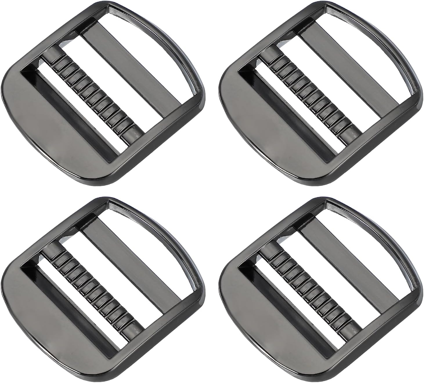 PATIKIL Ladder Lock Buckle Slider, Zinc Alloy Adjustable Webbing Strap Release Buckles Belt Tri-Glide for Backpack Sewing