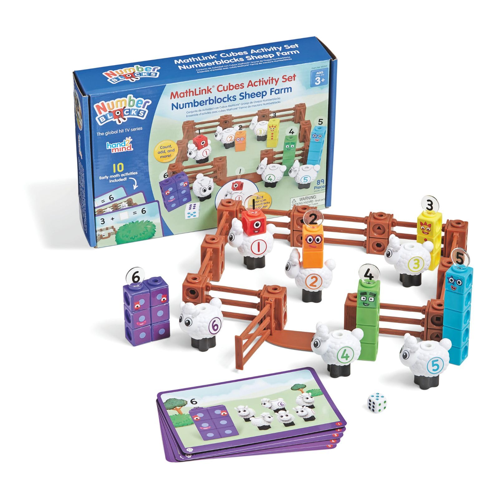 Numberblocks 96093 Muslin Cube Activity Set by Number Blocks, Sheep Farm, Playing, Educational Toy