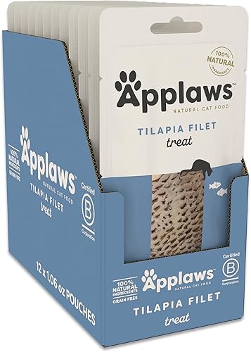 Applaws Golosinas naturales para gatos, sin granos, un solo ingrediente, filete de proteína entera, aperitivos saludables sin aditivos artificiales