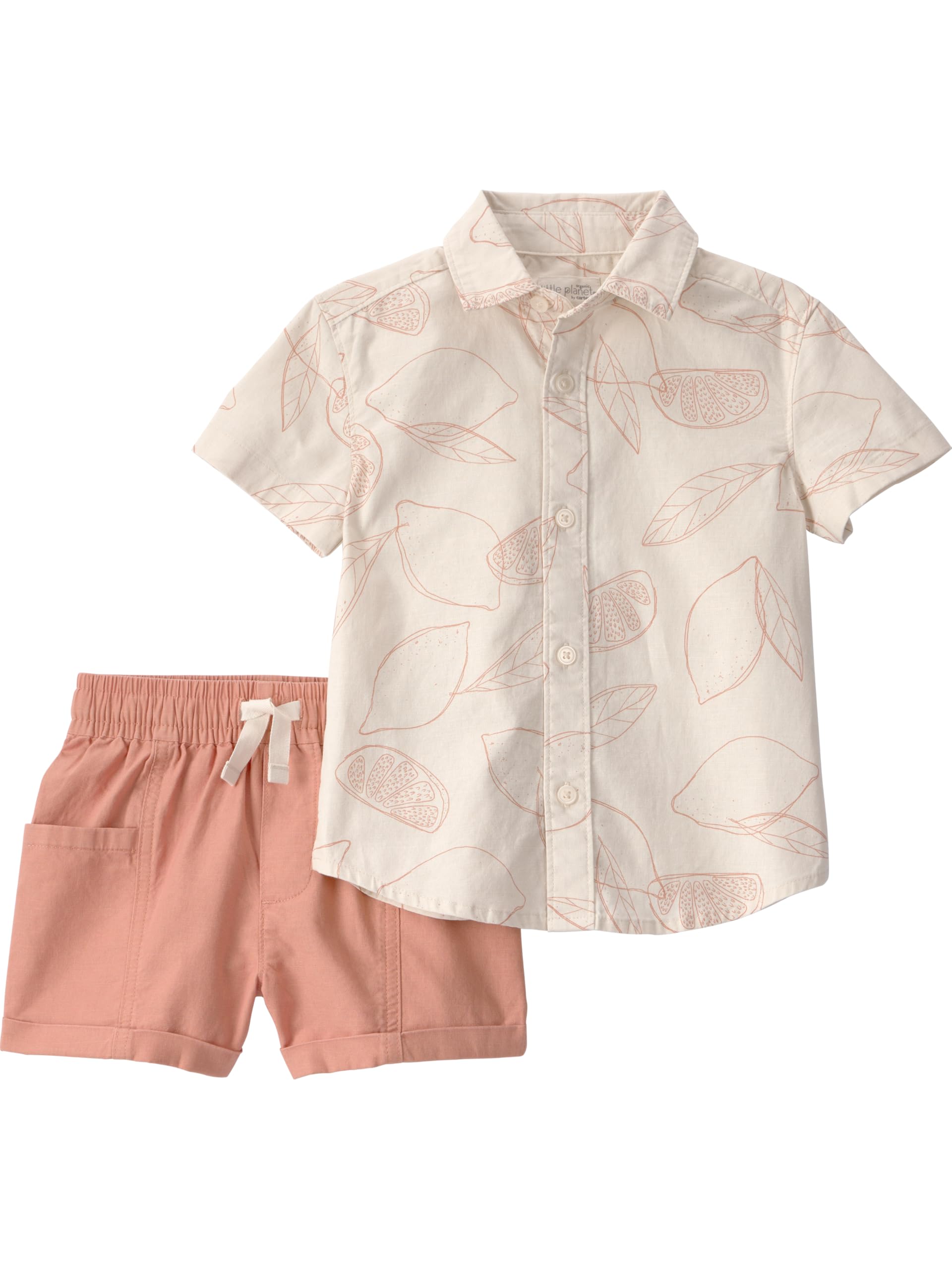 little planet by carter's Unisex Baby 2-piece Shorts Set Made With Organic Cotton