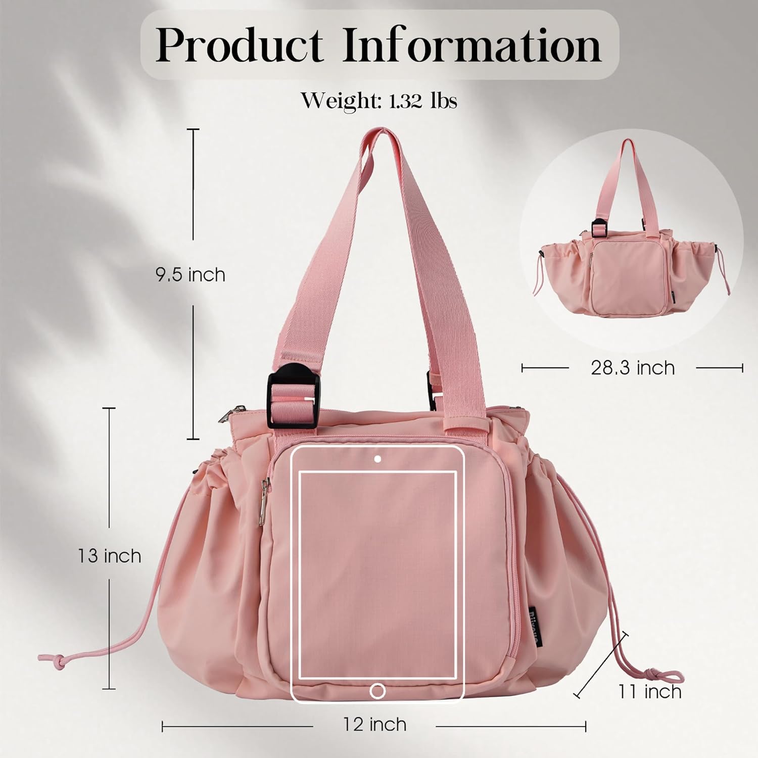 Everyday Bag Tote for Women, Spacious Diaper Bag with 16 Pockets, Durable Travel Bag, Sleek Work Shoulder Bag | 16 Pockets Org, Lay-Flat Design, 3-in-1 Versatility, Work & Travel Tote, Water-Resistant, Lightweight