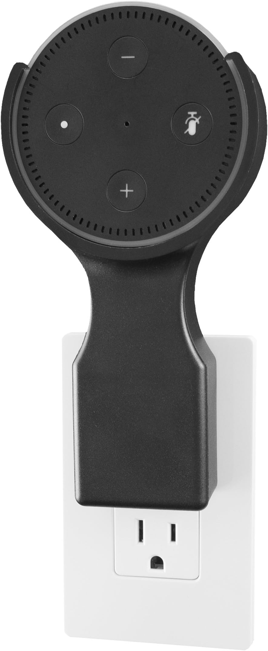 This Dottie - Plug-in Mount - Amazon Echo Dot 2nd Generation Accessory (Black) - Designed, Engineered, Tested, and Assembled in the USA