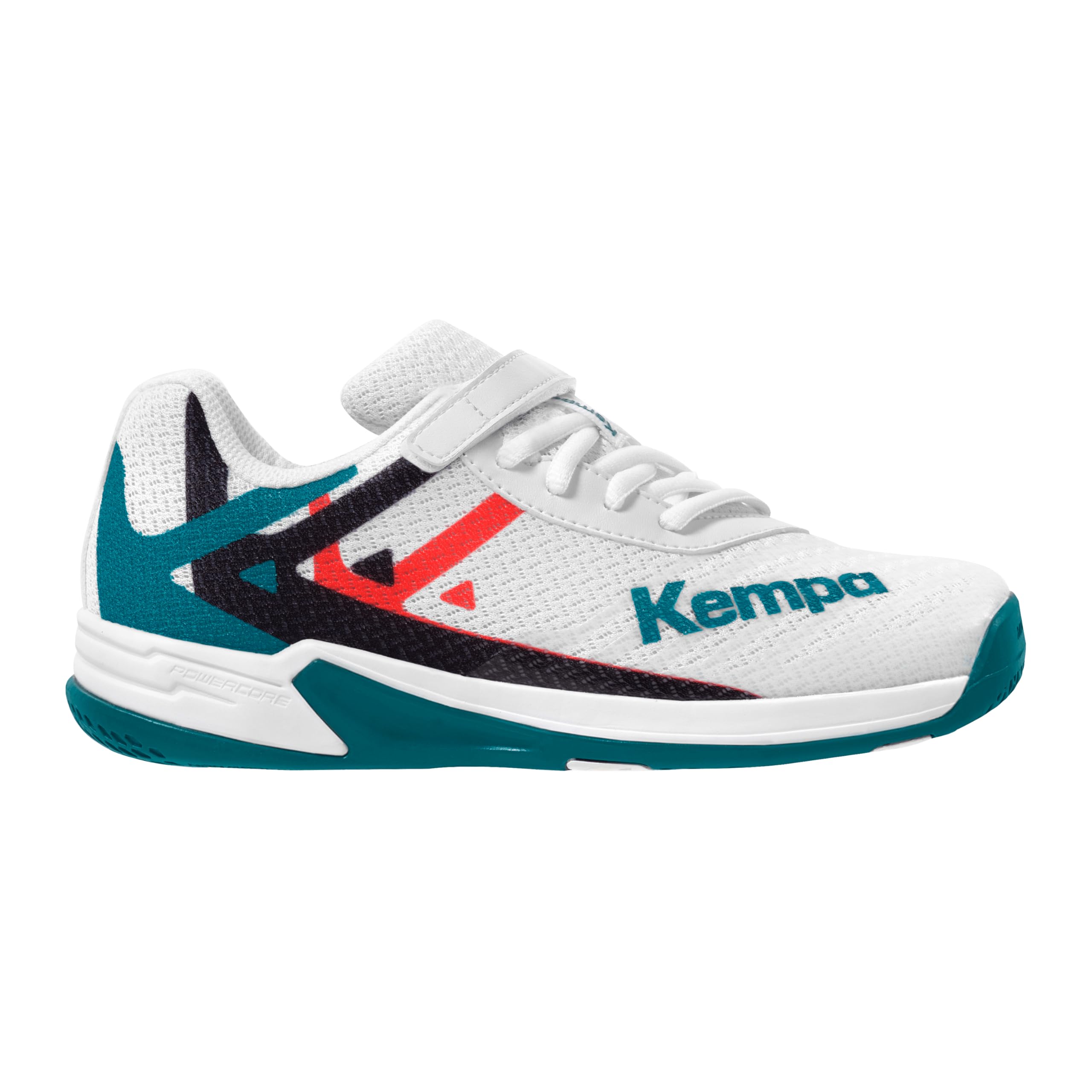 Kempa Wing 2.0 Junior biały/czerwony/czarny, biały, czerwony, czarny., 32 EU