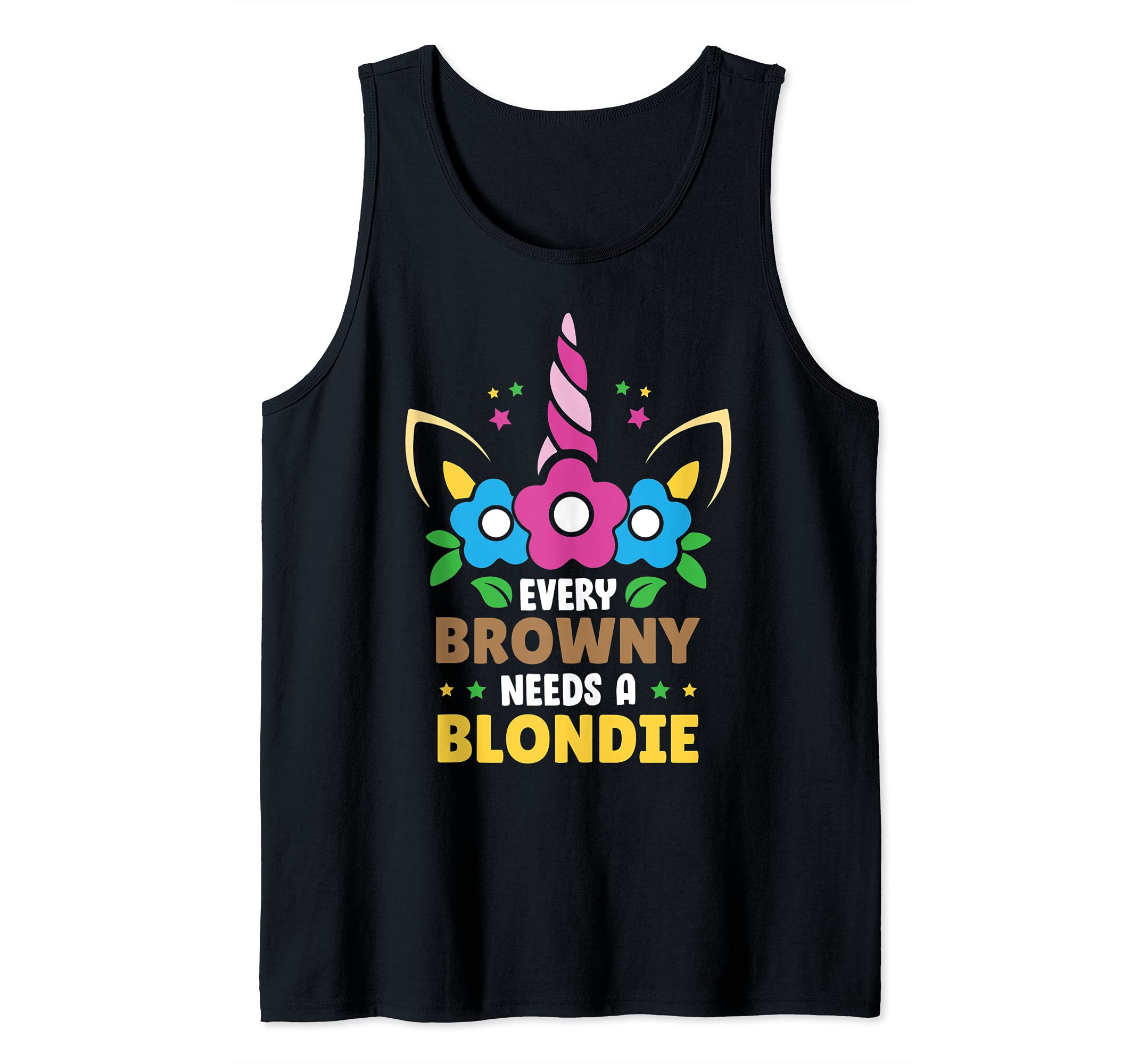 Every Brownie Needs a Blondie Chick Girly Partner Outfit Tank Top