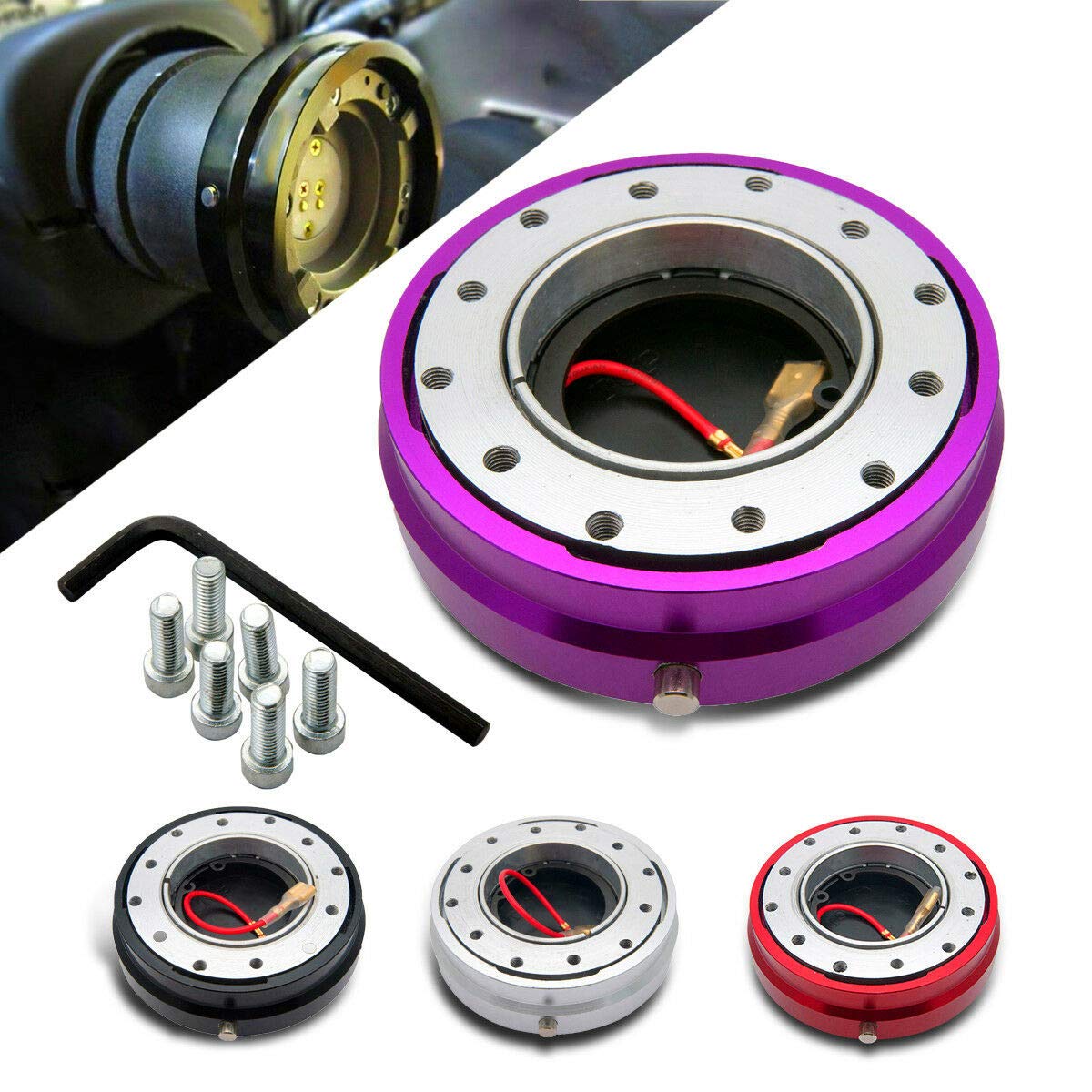 Universal Aluminum Steering Wheel Snap Off Quick Release Hub Adapter Boss Kit Spco Fits Car Sport Steering Wheel 5d57c17fa20e071162de0f5f - View #7