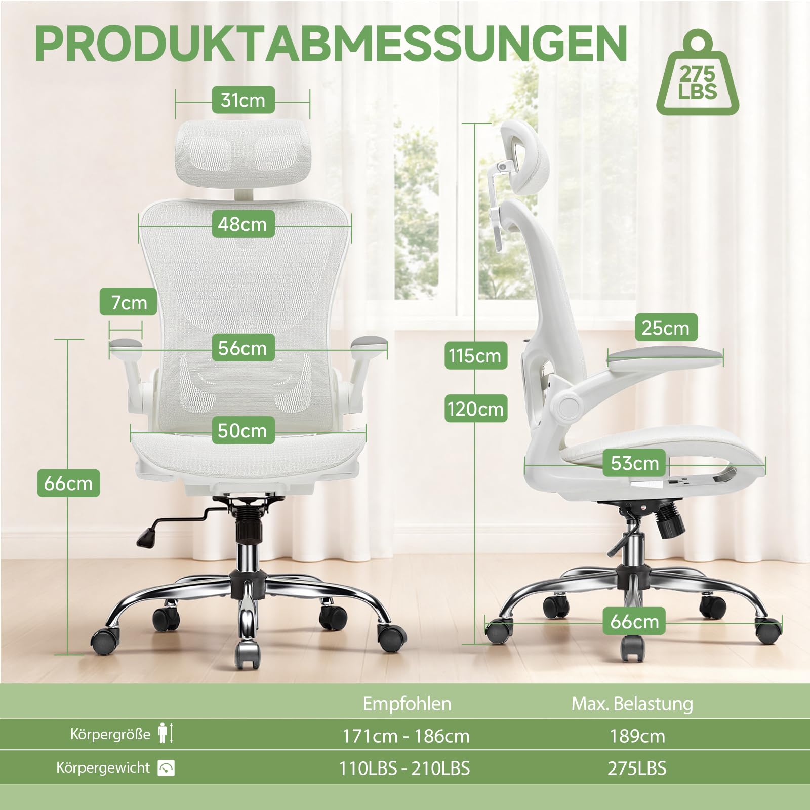 Gtplayer Bürostuhl Ergonomisch – Bild 7