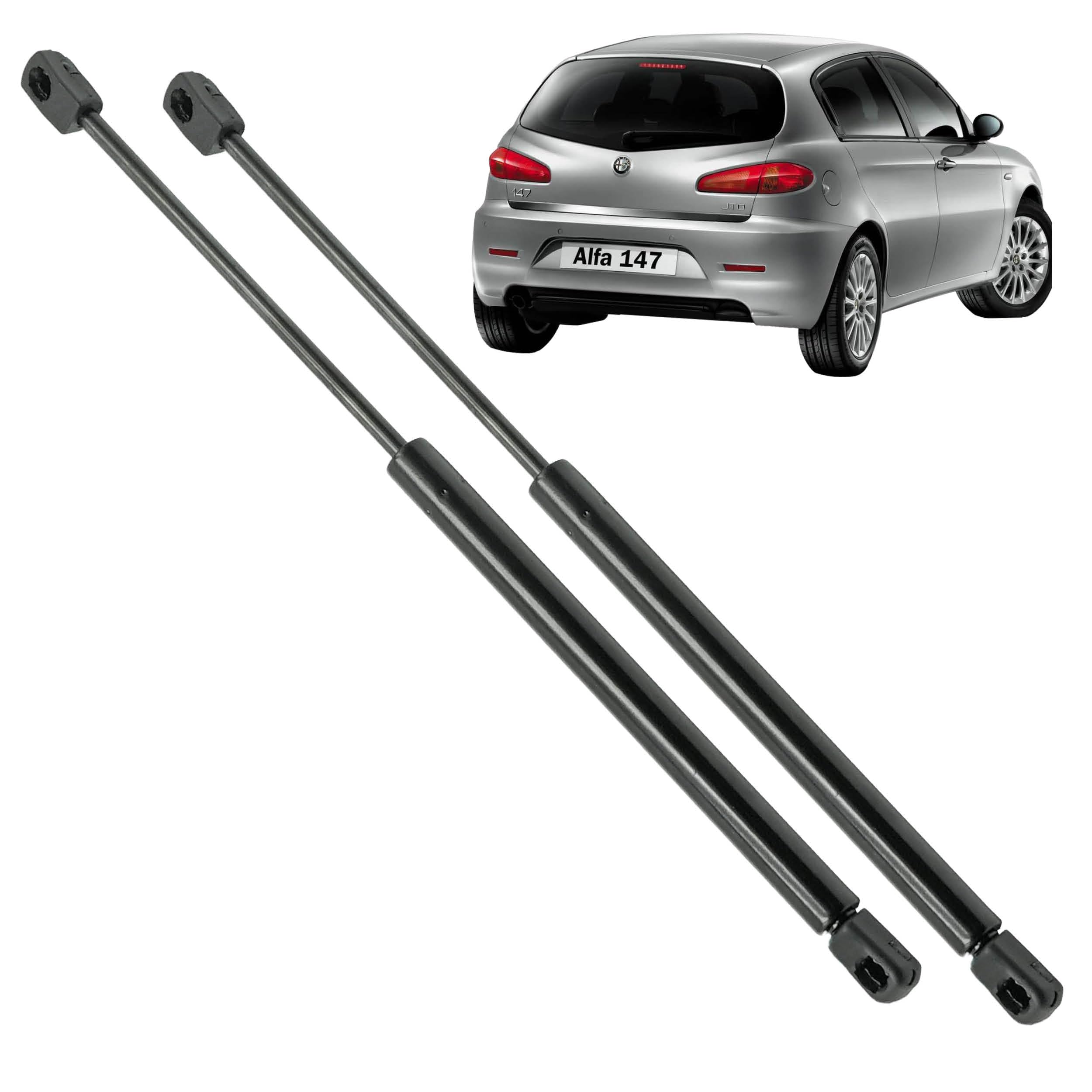 2 pistoncini portellone compatibile per Alfa Romeo 147 (2000-2010) ammortizzatori cofano posteriore. 46771551, 50500057