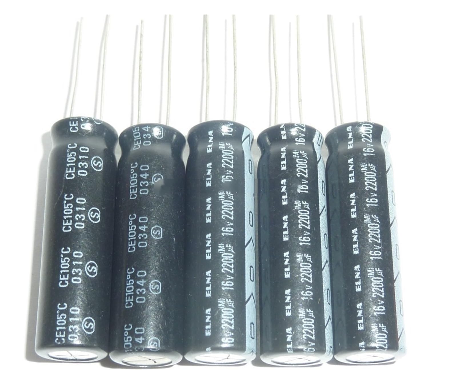 5 szt. 2200uF 16V 10x30mm NAJWYŻSZEJ KLASY Oryginalny 16V2200uF aluminiowy kondensator elektrolityczny