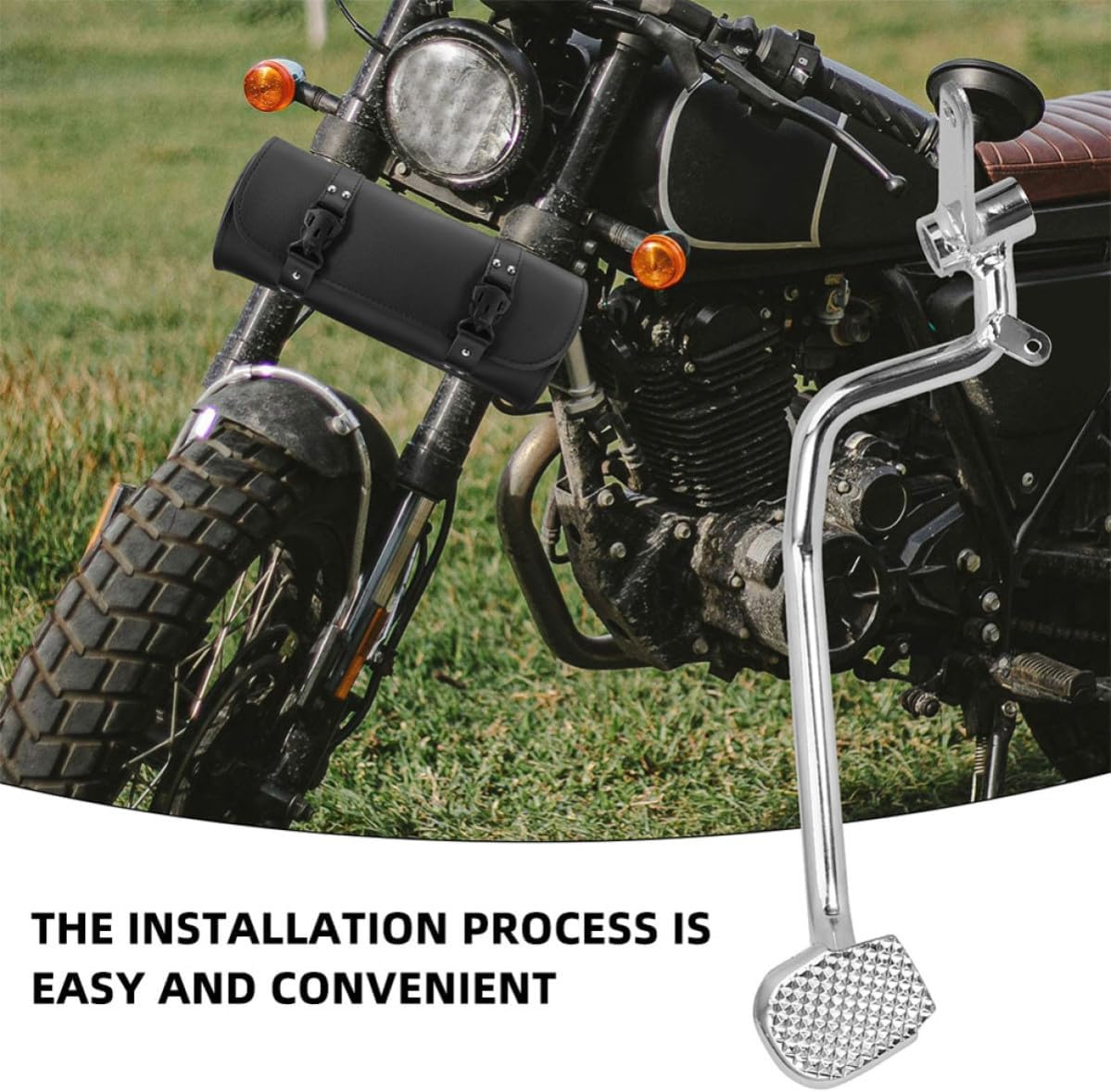Didiseaon 2pcs Motorcycle Rear Brake Pedal Lever Foot Brake Replacement for Universal Motorbike Enhanced Safety Easy Install