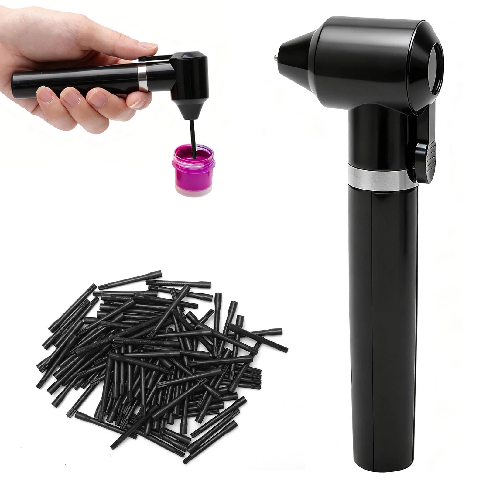 TNSLAND Mezclador de Tinta - Kit de Licuadora de Tinta para Tatuajes Máquina de Mezcla Mezclador de Pigmentos con 105 Varillas Mezcladoras