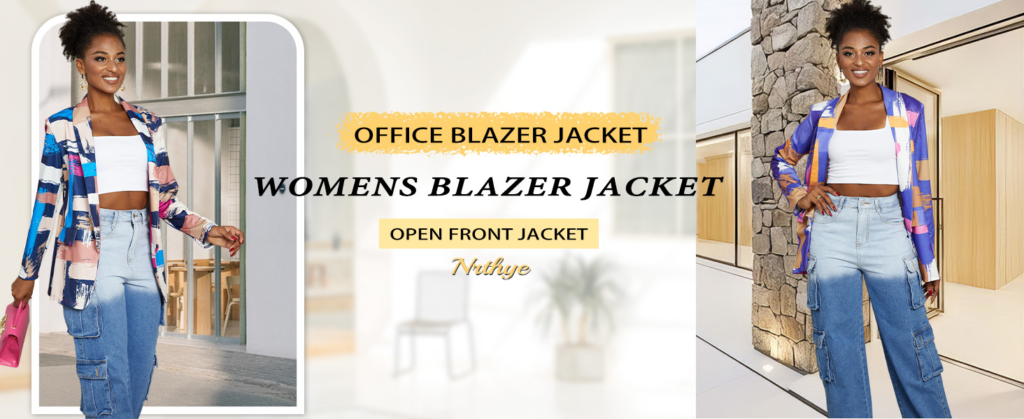 Blazer Da Lavoro Donna Giacca Da Ufficio a Maniche Lunghe Aperte Sul Davant Tinta Unita Giacca Bianca Donna Curvy Primaverile Autunno Cardigan Regular
