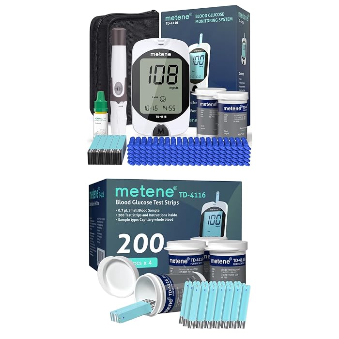 Buy Metene TD 4116 Blood Glucose Monitor Kit 300 Count Glucometer Test Buy metene td 4116 blood glucose monitor kit 300 count glucometer test