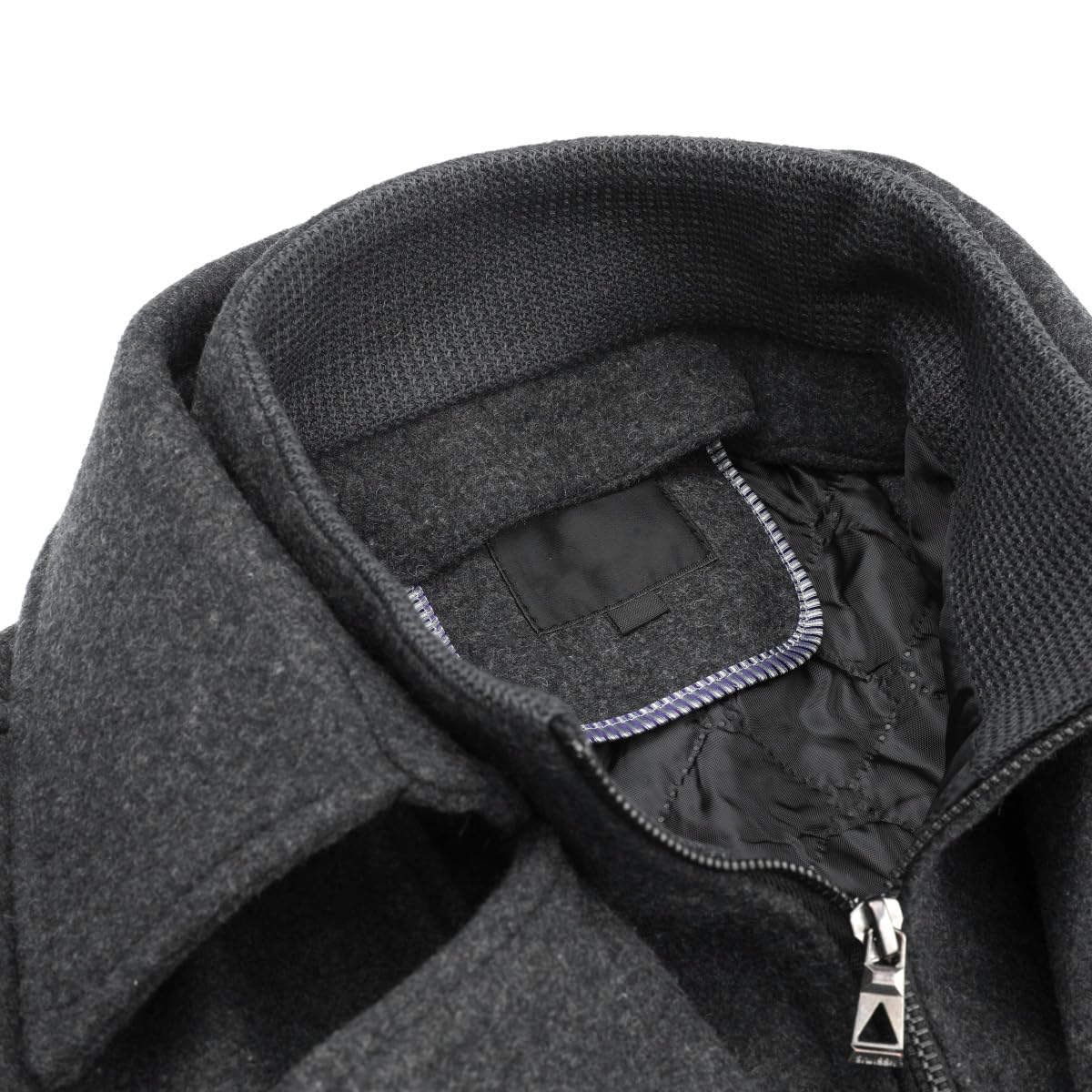 Allthemen Cappotto da Uomo in Lana Trench Slim Fit da Lavoro Corto Business Trench Coat Soft Touch Calda Invernale Coat