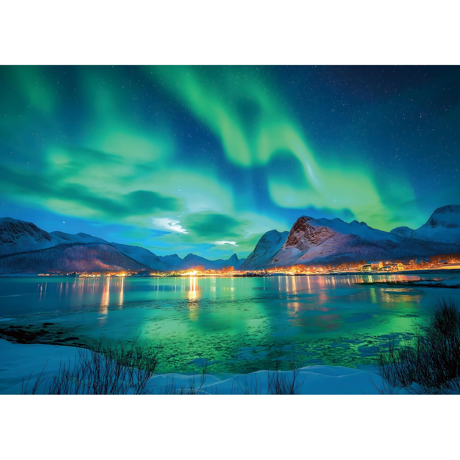 MINIWAN Northern Lights 500 Piece Puzzles for Adults