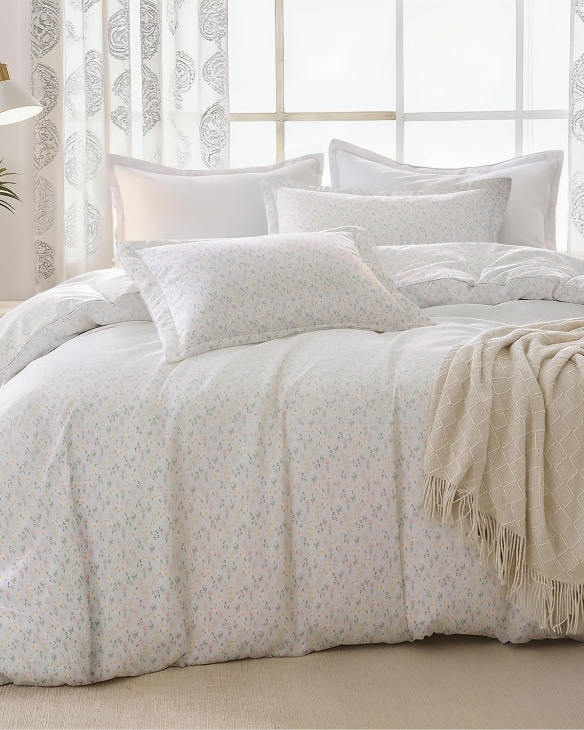 Duvet Cover Twin/TXL - Floral Duvet Cover - 2 Piece - Sage Cottage Floral