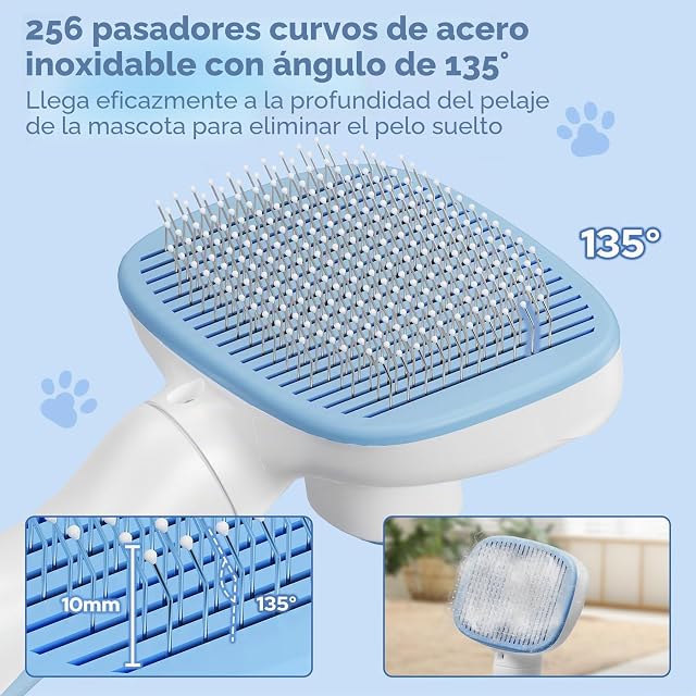 Foto 4 de 8 de Zivacate Cepillo para Perros y Gatos, Limpieza con un Clic