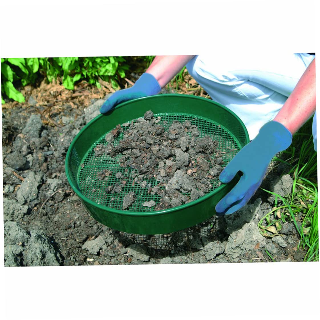 Setaccio Da Giardino Yueser - Maglia 3mm Per Terreno, Sabbia E Semi, Con Manico