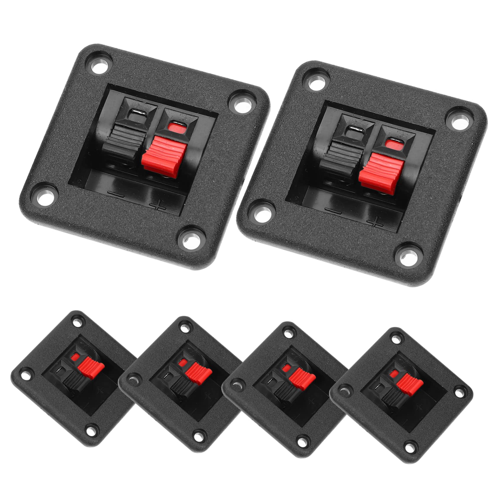 Bloc De Bornes Pour Haut-Parleur - Lot De 6 Connecteurs à Ressort - 6.5x2 Cm - Pour Tests Électroniques Et Connexions