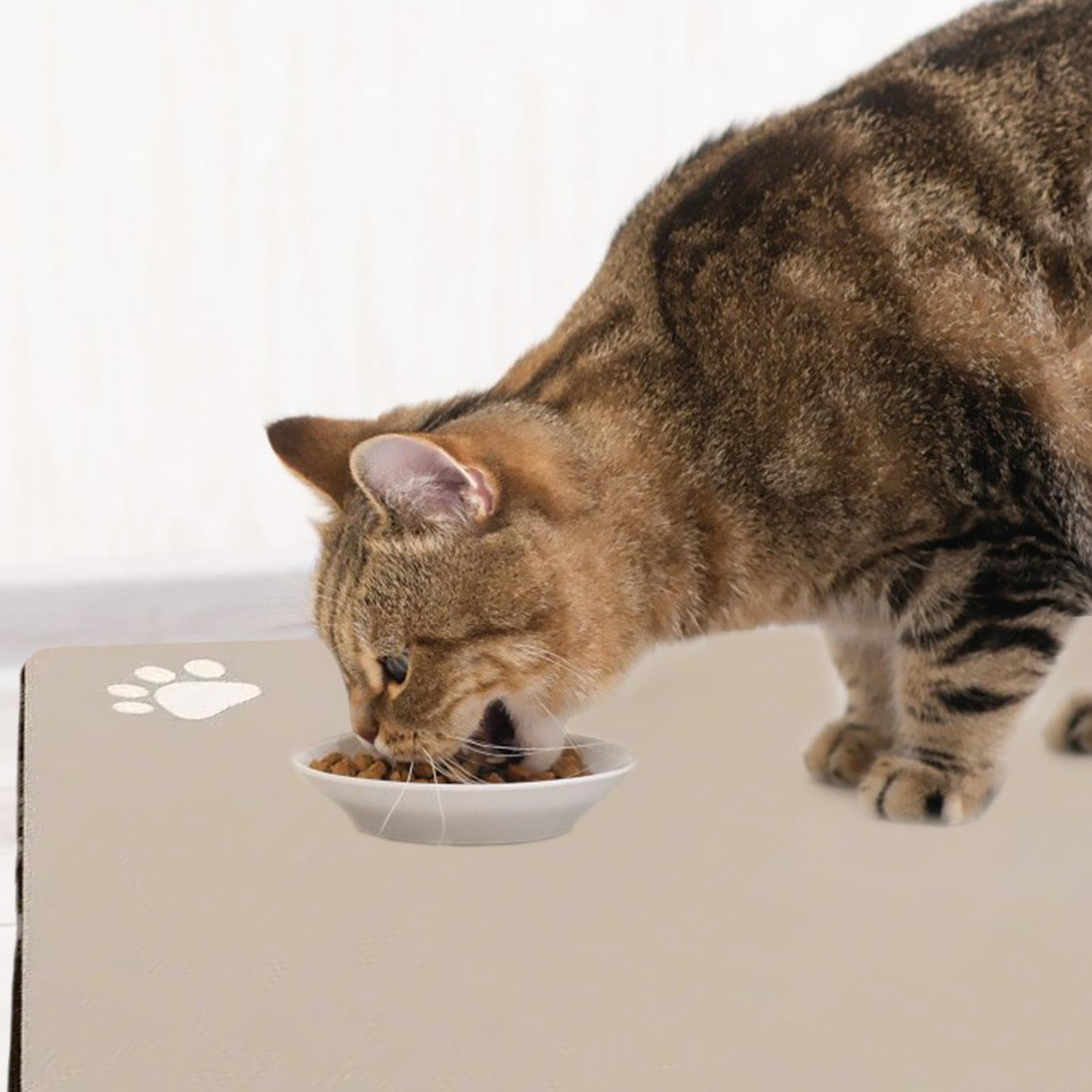 Tappetino Assorbente Per Ciotola Per Gatti, 30 X 50 Cm, Asciugatura