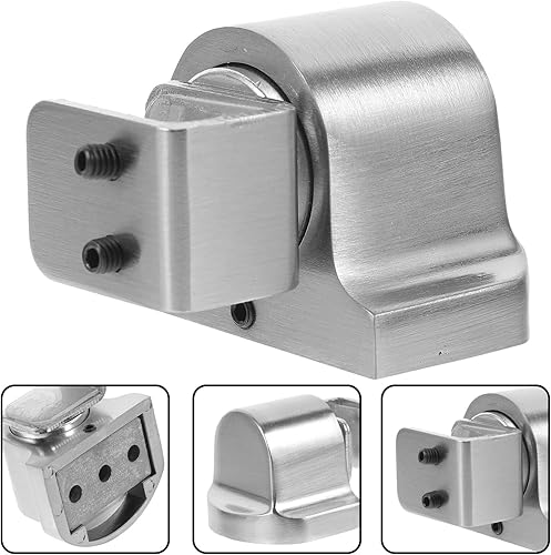 Miniatura 6 de Tope magnético para puerta, 1 juego de tope de puerta de vidrio, tope de puerta de ducha con accesorios, tope magnético para puerta