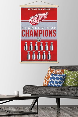 Miniatura 2 de Trends International NHL Detroit Red Wings - Póster de pared con marco magnético