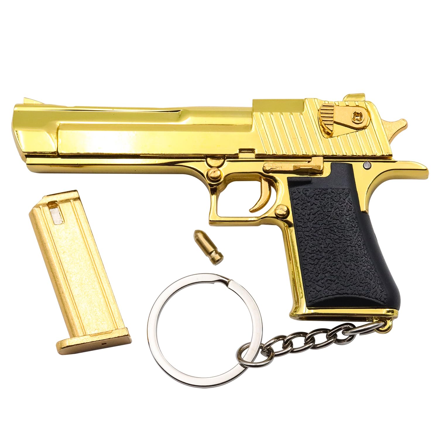 Zhongren 1:3 Mini KeyChains Guns Shape Cannot Shooting Keyring Key Rings Pendant Ornament for Boys Men Amyfans