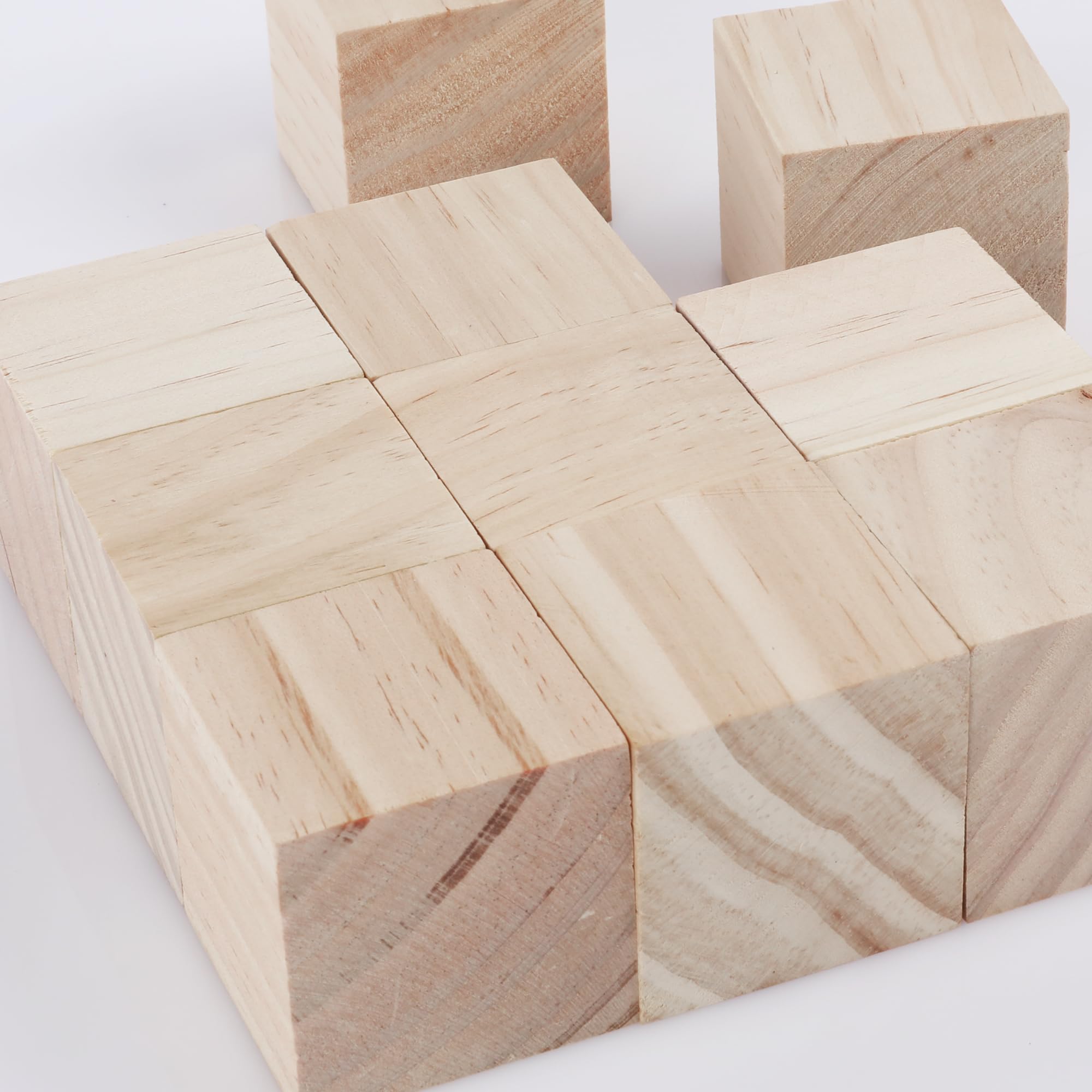 Houten kubus 50 mm voor lasergraveren en bedrukken | Houten kubussen