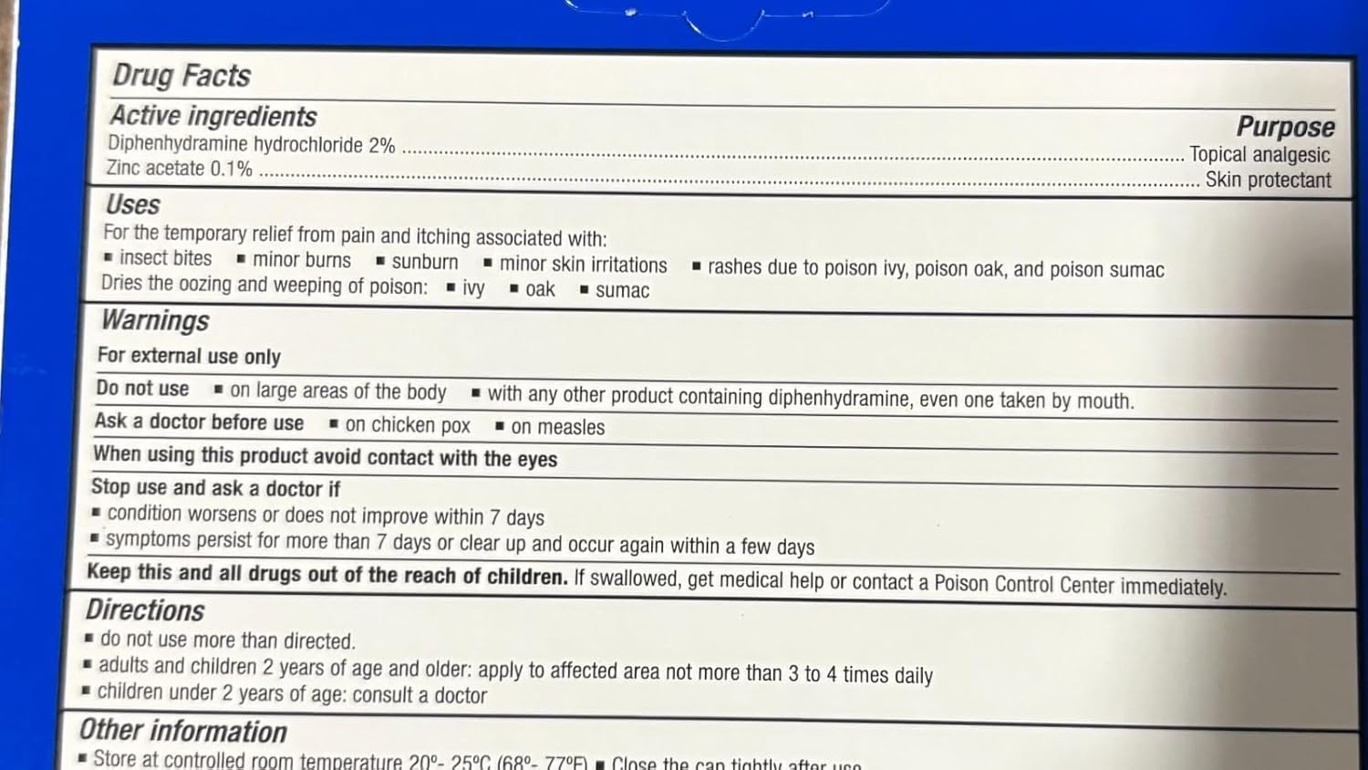 Anti-Itch Cream Extra Strength (1.25 oz) – 2% Diphenhydramine + Zinc Acetate – Fast Relief for Bug Bites, Poison Ivy, Rashes, Outdoor Itches & Irritations – Topical Analgesic & Skin Protectant - Image 11