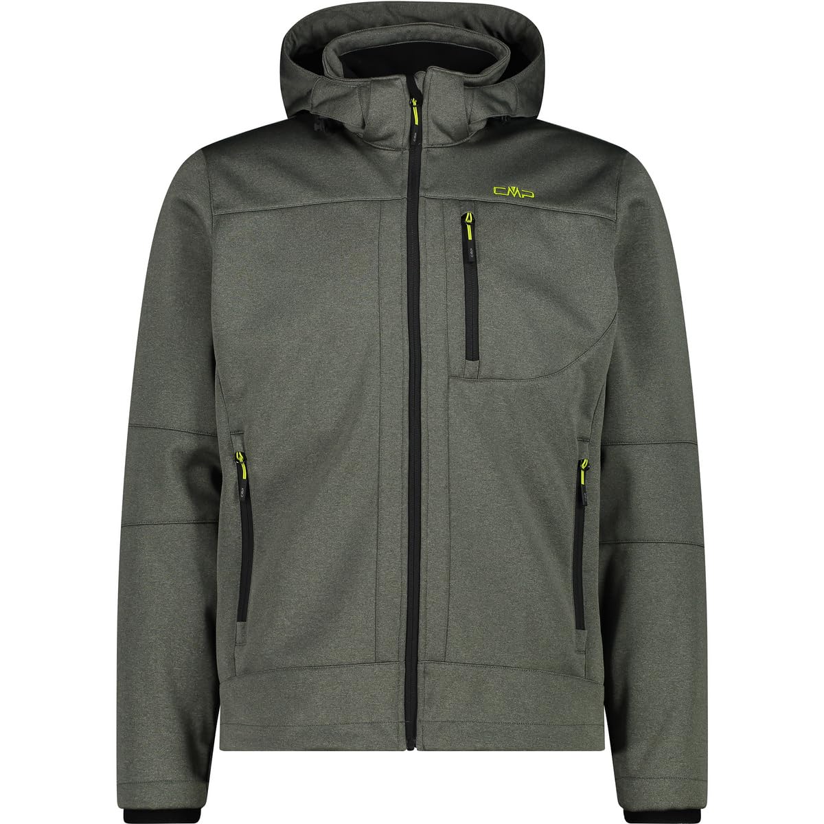 CMP - Man Jacket Zip Hood, Khaki Mel., 56