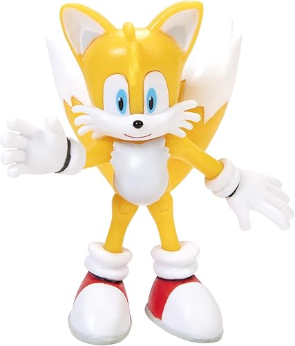 Sonic The Hedgehog Figura de acción de 2.5 pulgadas, juguete coleccionable de cola moderna para niños de 3 años en adelante