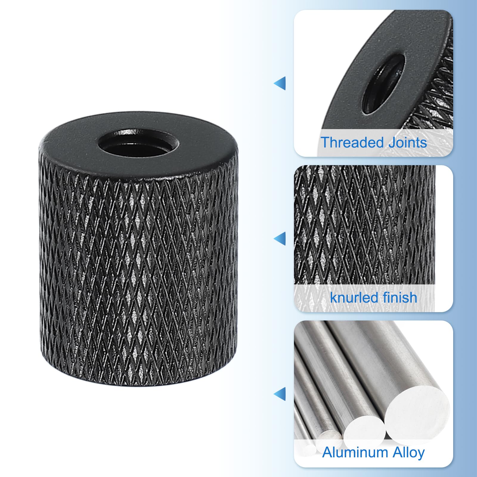 PATIKIL Adattatore Vite Treppiede M5 Femmina a 1/4" Femmina, Vite per Microfono Vite Fotocamera Convertitore a Doppia Testa per Supporto Microfono Accessori Braccio Magico