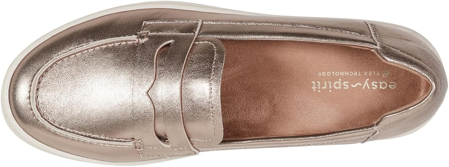 Easy Spirit レディース Karin スリッポン ローファー, ブロンズレザー, 27.0 cm W