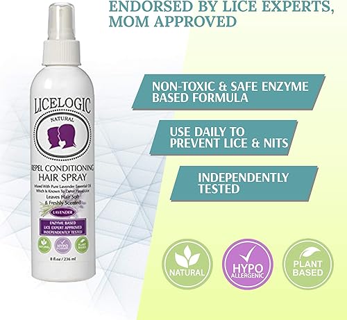 Miniatura 2 de LiceLogic Kit de prevención de piojos fabricado con liceyme natural  3 productos Super piojos kit incluye champú repelente acondicionador y