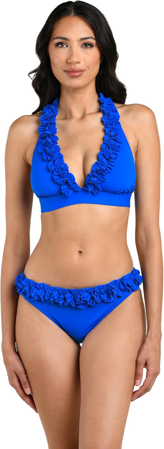 La Blanca Women's Island Goddess Ruffled Hipster Swimsuit Bottom