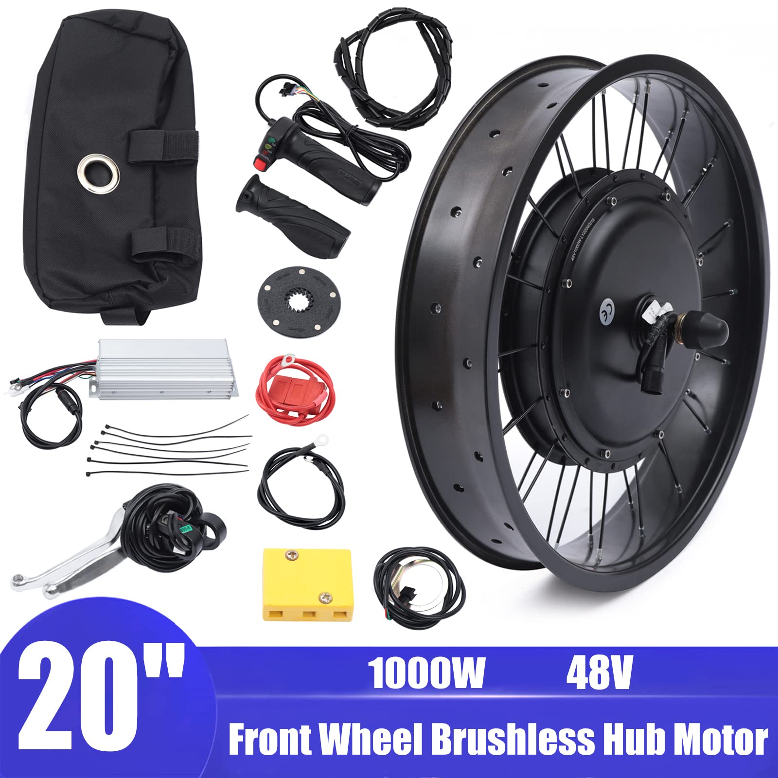 48V 1000W E-Bike Electric Bicycle Motor Conversion Kit with Controller, 20