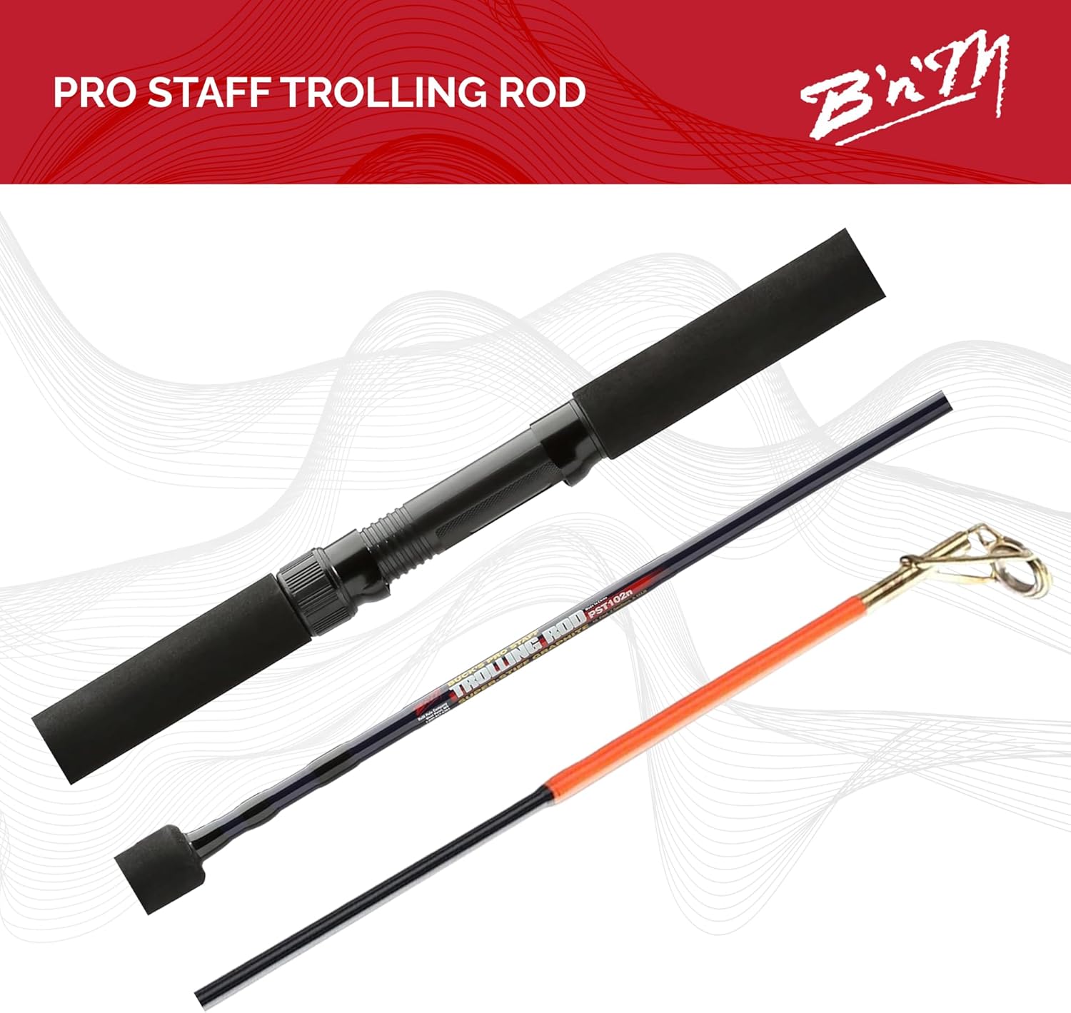 B'n'M Pro Staff Trolling Rod (3-Piece)